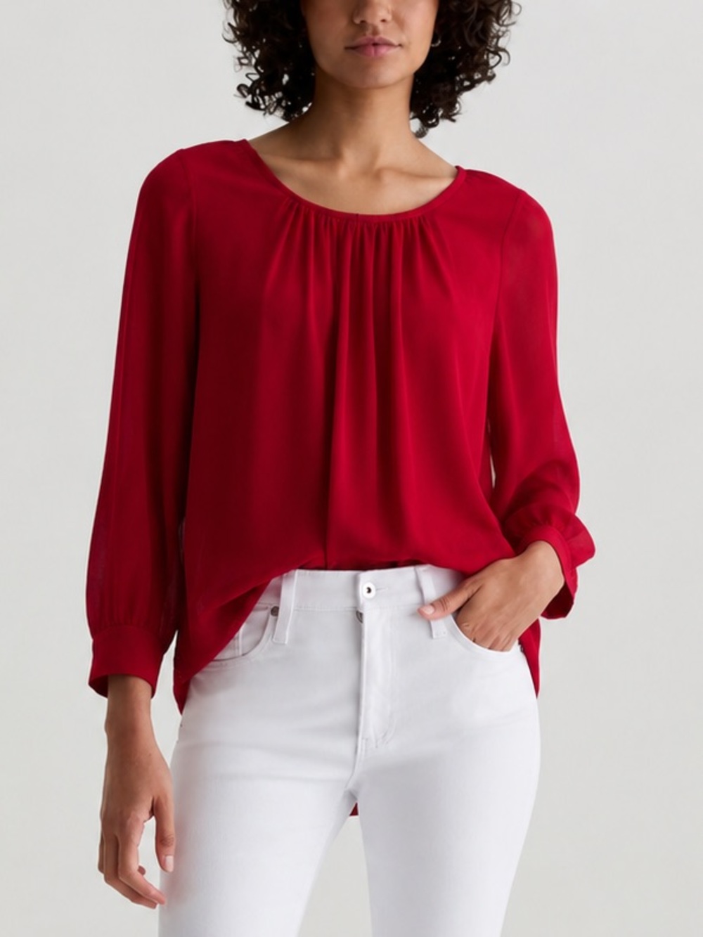 Patterson J. Kincaid Sheer Blouse w/Camisole NWT Medium